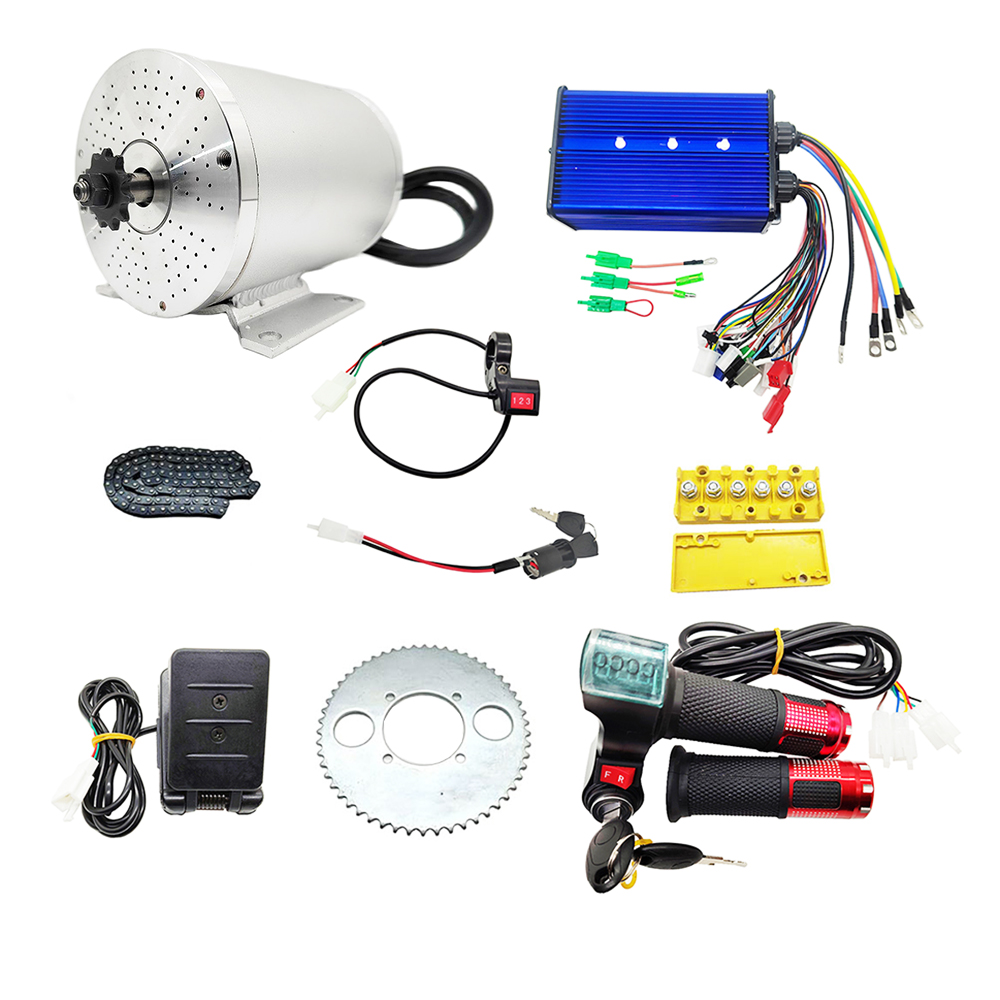 Mid Drive Motor Kit 72V 3000W - طقم محرك كهربائي بدون فرشاة يعمل