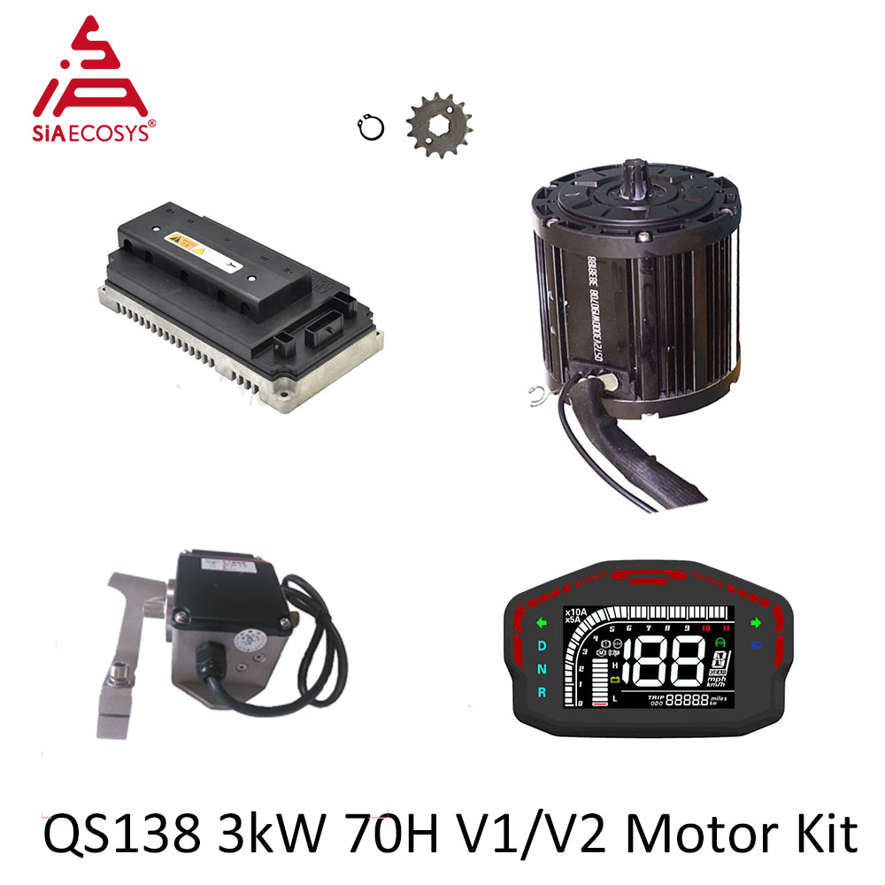 Mid Drive Motor Kit 72V 3000W - QSMOTOR QS138 3000 واط 72 فولت