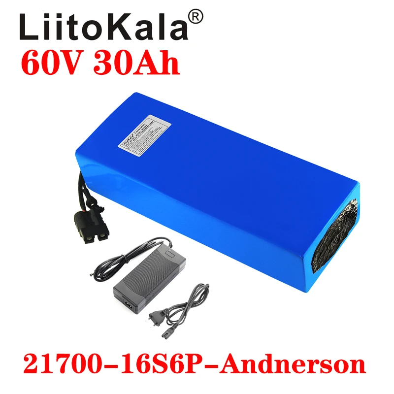 60V 30Ah Electric Scooter Battery - بطارية ليثيوم LiitoKala سكوتر كهربائي ،