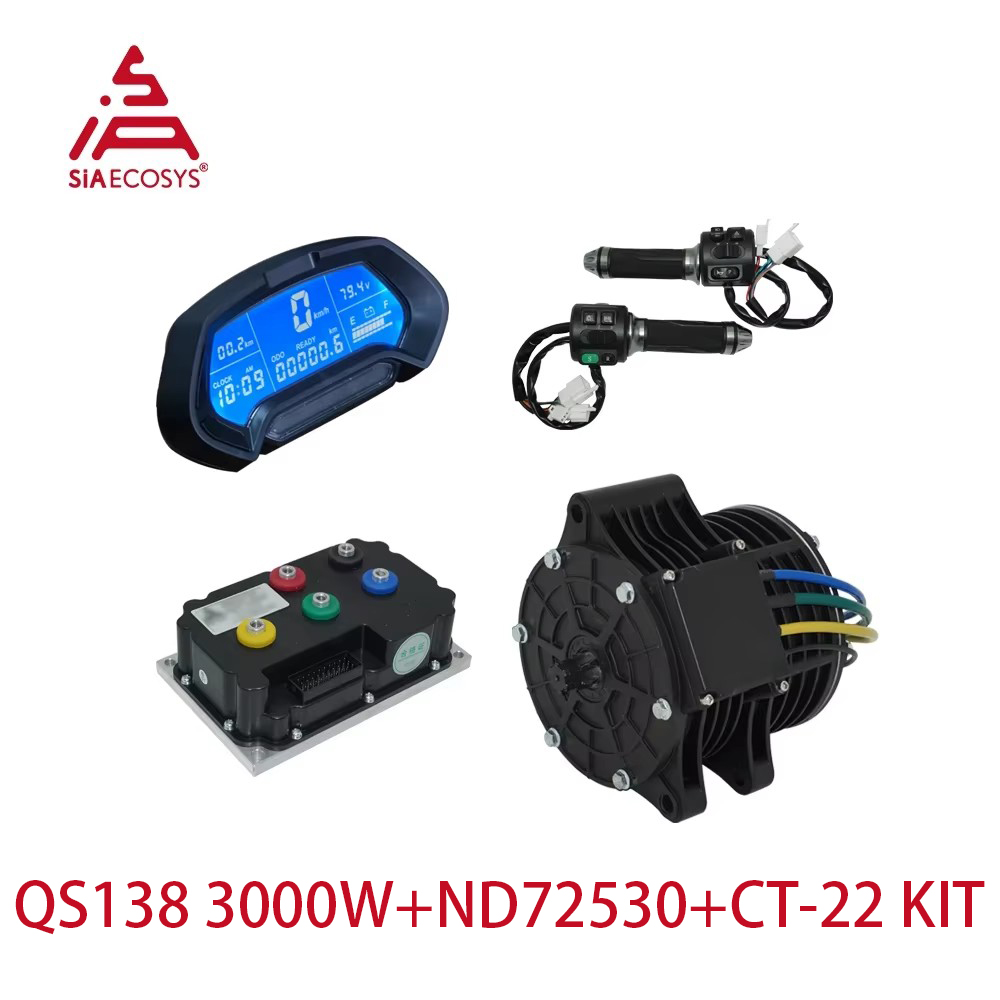 Mid Drive Motor Kit 72V 3000W - QS138 70H 3000W منتصف محرك عدة