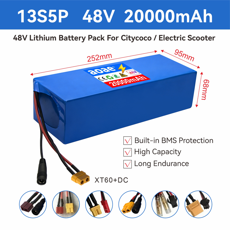 60V 30Ah Electric Scooter Battery - بطارية سكوتر كهربائي 48 فولت 13S5P