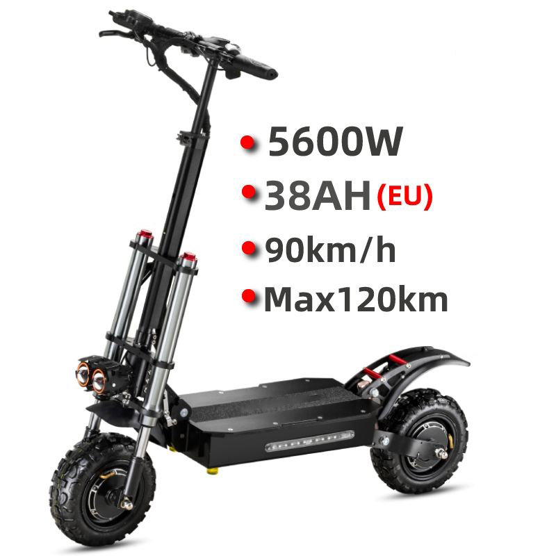 STLF سكوتر كهربائي متقدم 60 فو - مراجعة 60V 5600W Dual Motor Electric Scooter وسعره