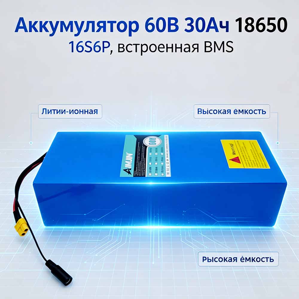 بطارية ليثيوم أيون مدمجة بنظام - مراجعة 60V 30Ah Electric Scooter Battery وسعره