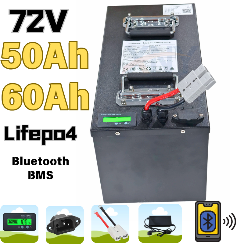 72 فولت 50 أمبير 50 أمبير 60 أ - مراجعة 72V 60Ah Lifepo4 Battery Pack وسعره