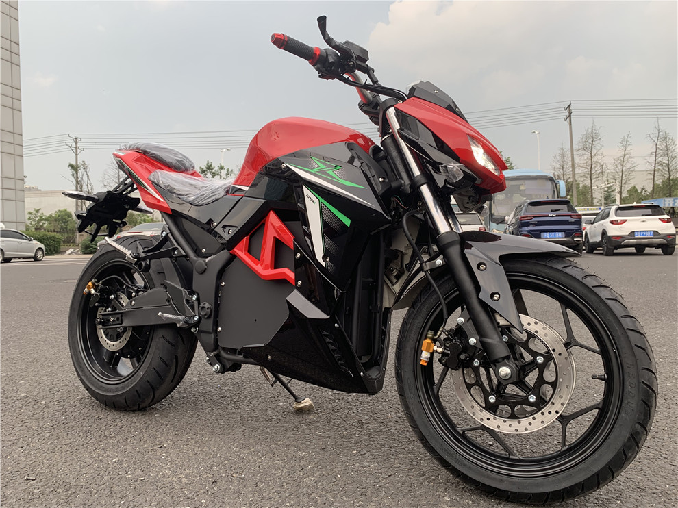 دراجة نارية كهربائية مع مقعد،  - مراجعة 72V 5000W Electric Motorcycle وسعره