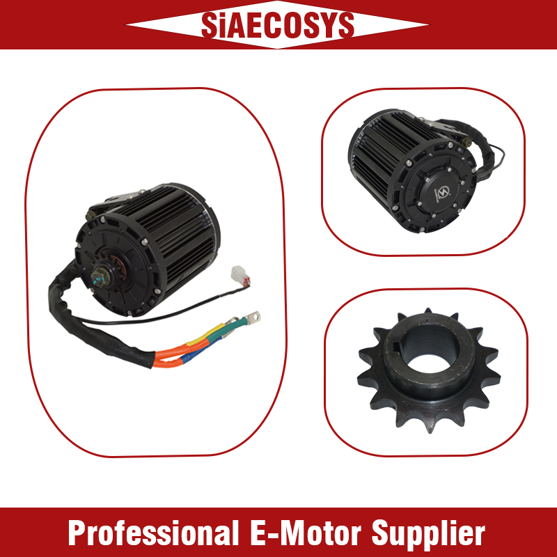 طقم تحويل محرك كهربائي QSMOTOR - مراجعة Mid Drive Motor Kit 72V 3000W وسعره