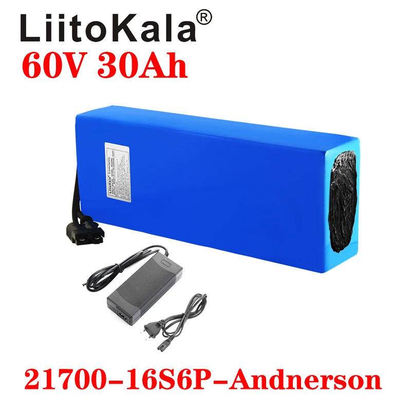 بطارية ليثيوم LiitoKala سكوتر  - مراجعة 60V 30Ah Electric Scooter Battery وسعره