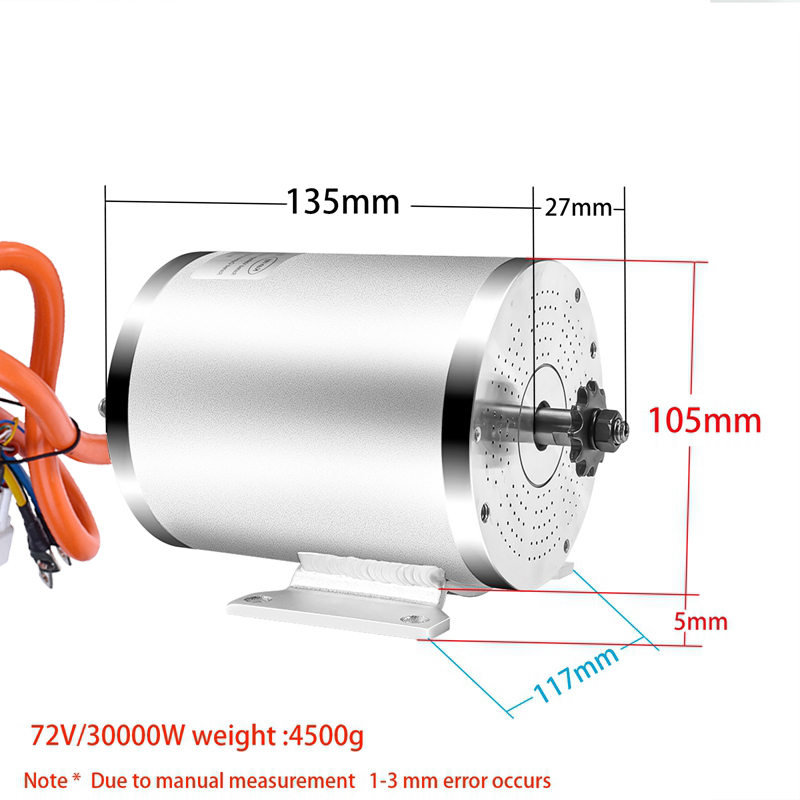 طقم تحويل محرك كهربائي 3000 وا - مراجعة Electric Motorcycle Conversion Kit 72V وسعره