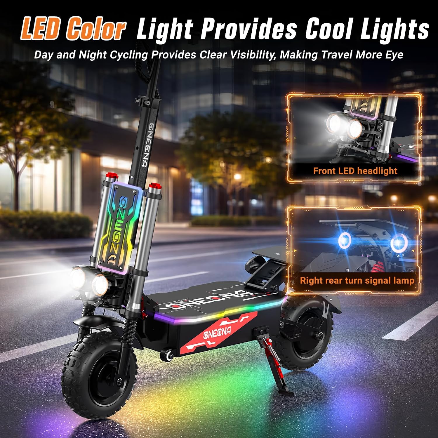 سكوتر كهربائي للبالغين ONECNA  - مراجعة 60V 5600W Dual Motor Electric Scooter وسعره
