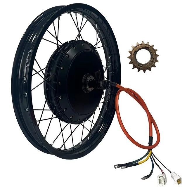 محرك كهربائي QS273 سريع بقوة 8 - مراجعة Electric Motorcycle Conversion Kit 72V وسعره