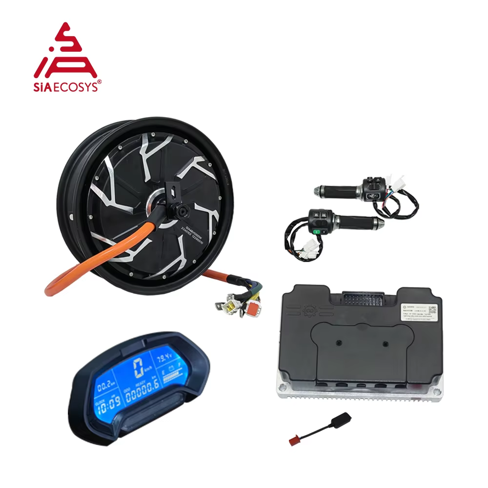 QS موتور 12*3.5 بوصة 5000 واط  - مراجعة Electric Motorcycle Conversion Kit 72V وسعره