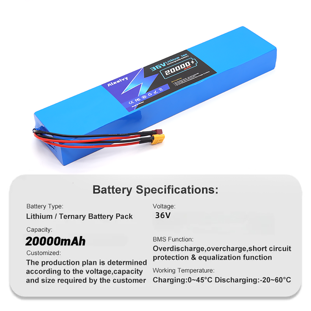 بطارية ليثيوم أيون 36 فولت 20  - مراجعة 60V 30Ah Electric Scooter Battery وسعره